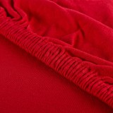 jersey plachta s gumickou cervena