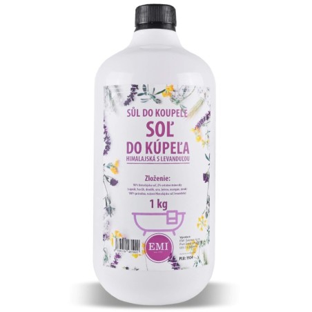 Himalájska soľ do kúpeľa s levanduľou 1 kg