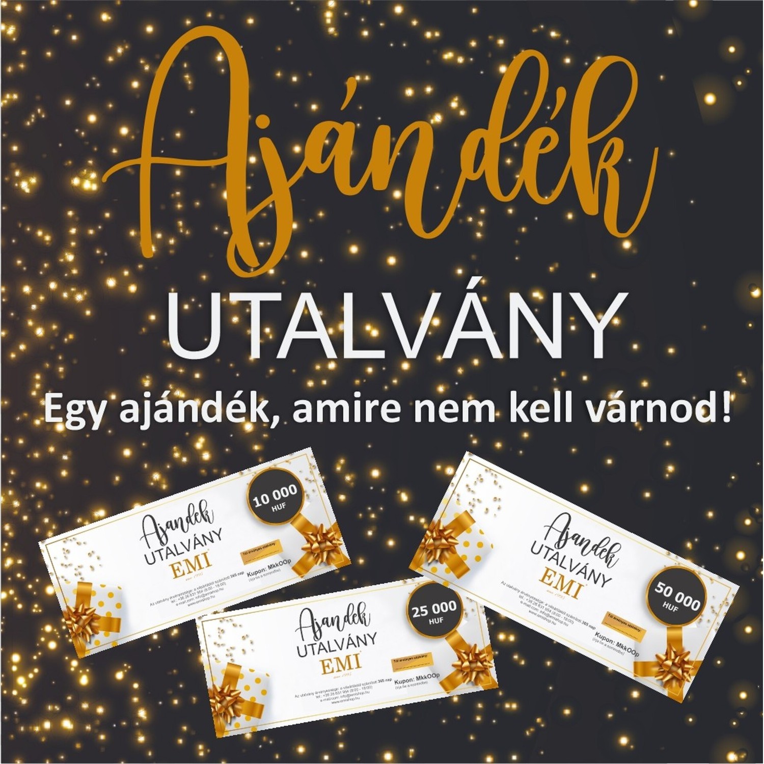 EMI Ajándékutalvány bármilyen alkalomra