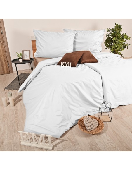 EMI fehér deluxe pamut ágyneműhuzat