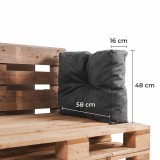 Párna kerti ülőgarnitúrához szürke EMI