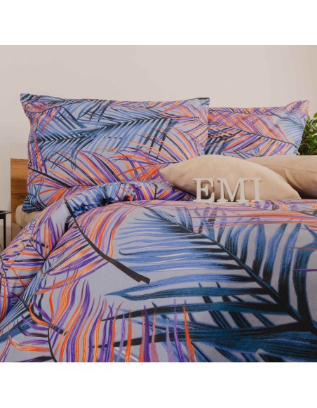 EMI Indigo pamut ágyneműhuzat 140x200 + 70x90 cm