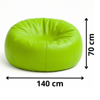 EMI Lime színű műbőr babzsákfotel