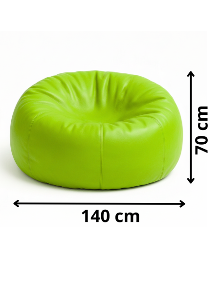 EMI Lime színű műbőr babzsákfotel