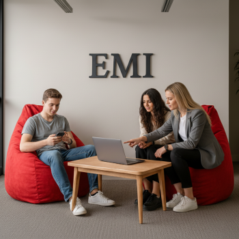 EMI Körte alakú piros színű velúr babzsákfotel