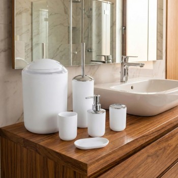 EMI Levi fehér fürdőszobai kiegészítő szett