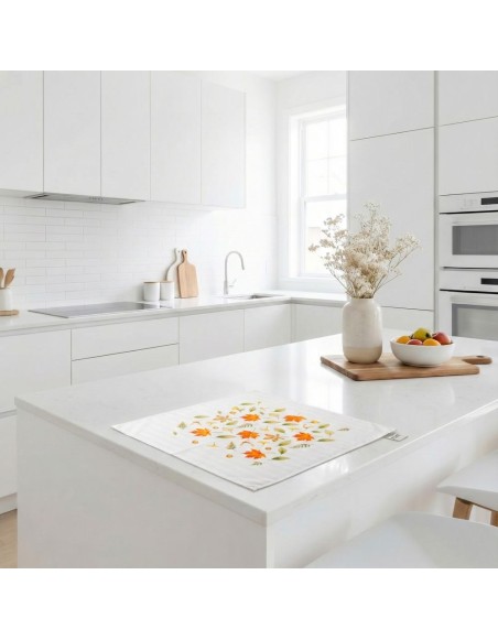 EMI Ősz fehér damaszt terítő