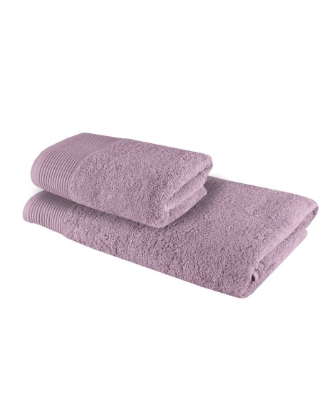 EMI Bella fáradtrózsaszín törölköző és fürdőlepedő szett 2 db