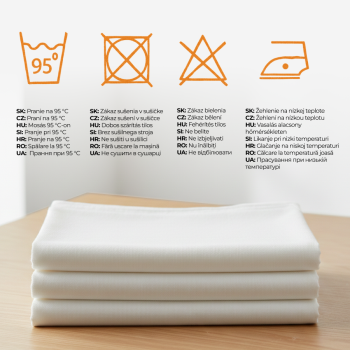 Fehér 100% Deluxe pamut méteráru 280 cm