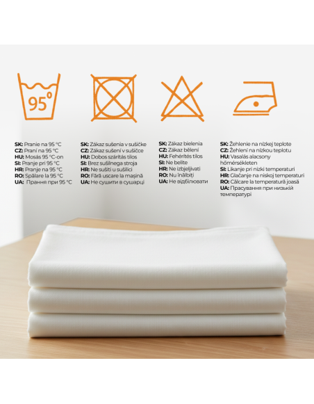 Fehér 100% Deluxe pamut méteráru 280 cm