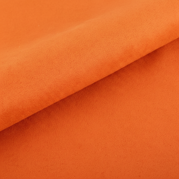 EMI narancssárga színű velúr méteráru S9