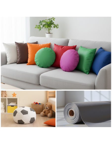 EMI szürke műbőr méteráru