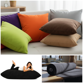 EMI fekete színű velúr méteráru S1