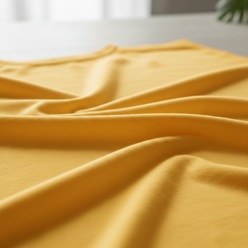 EMI egyszínű sárga 100% pamut jersey méteráru