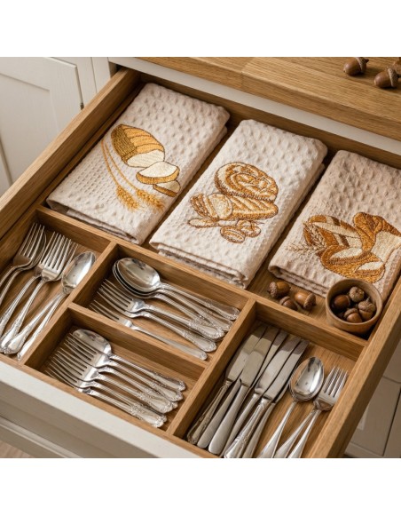 EMI Bread waffle szövésű konyharuha