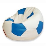 Sedací vak futbalová lopta bielomodrá EMI