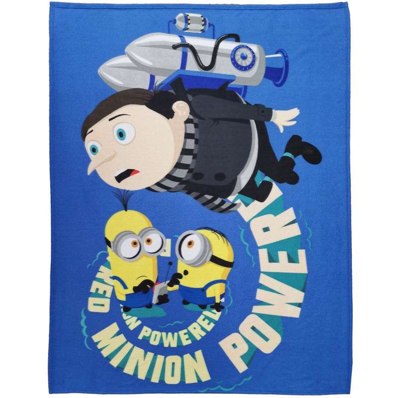 modrá detská deka Mimoni