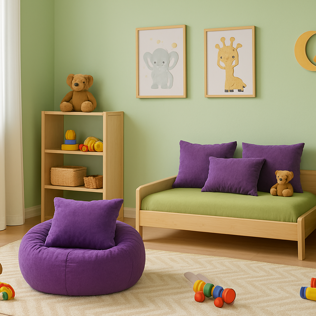 EMI_gömb_formájú_babzsákfotel_lila_velúr