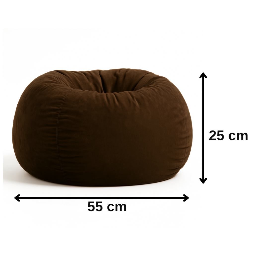 Sedací vak leňošník tmavohnedý EMI