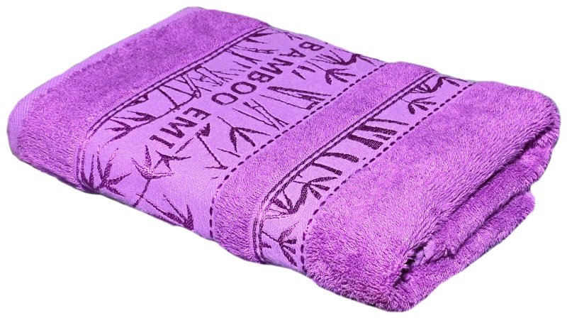 fialovy uterak z bambusu